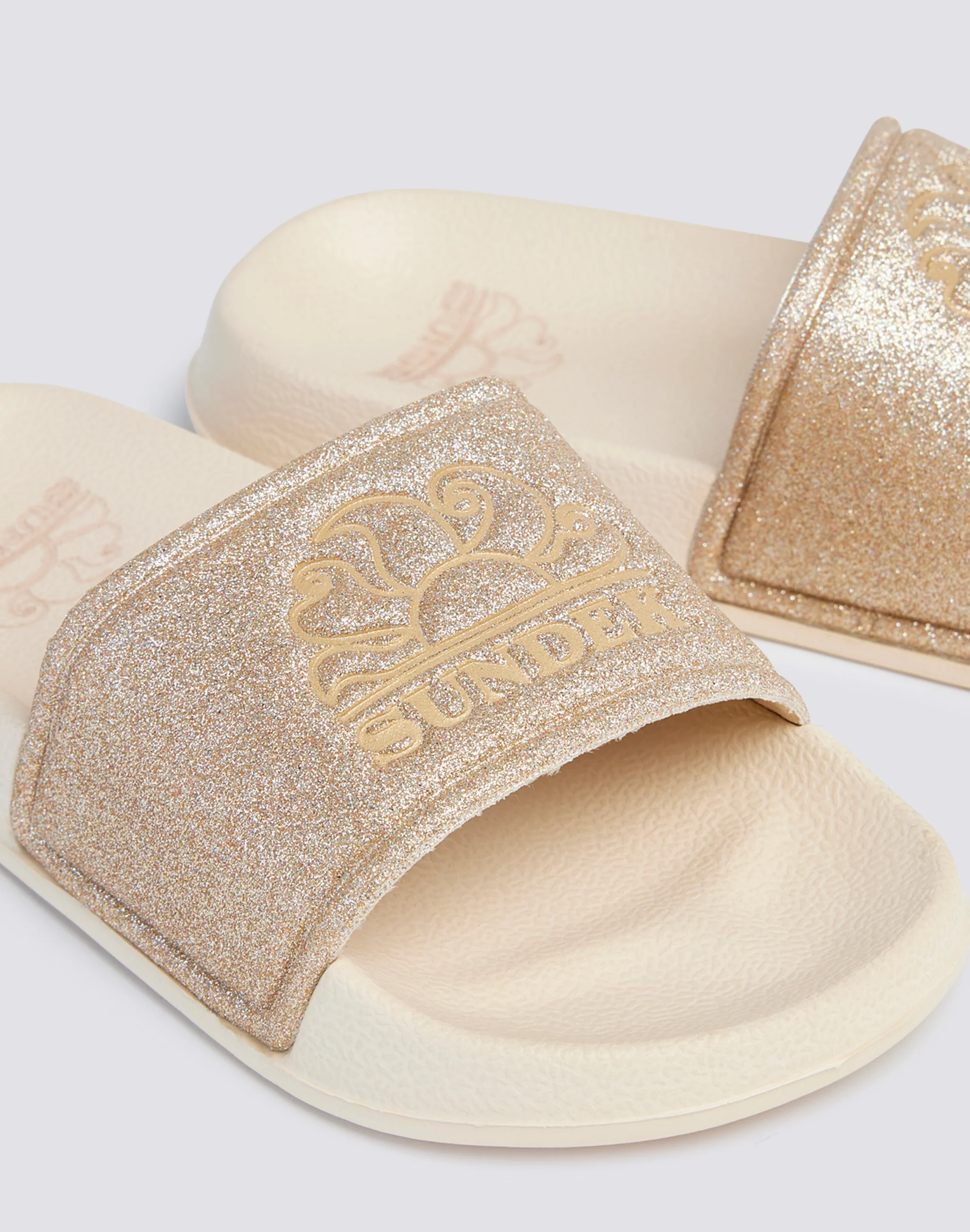 MINI HANALEI - CIABATTE A FASCIA CON EFFETTO GLITTER - Image 4